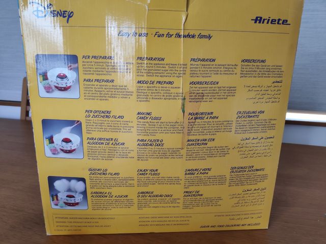 Máquina de hacer algodón de azúcar