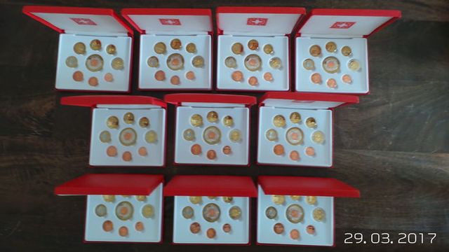 Svizzera. 10 monete set 2003 proof