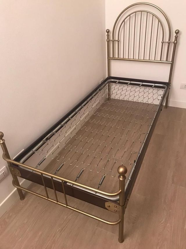 Letto in ottone Lipparini una piazza