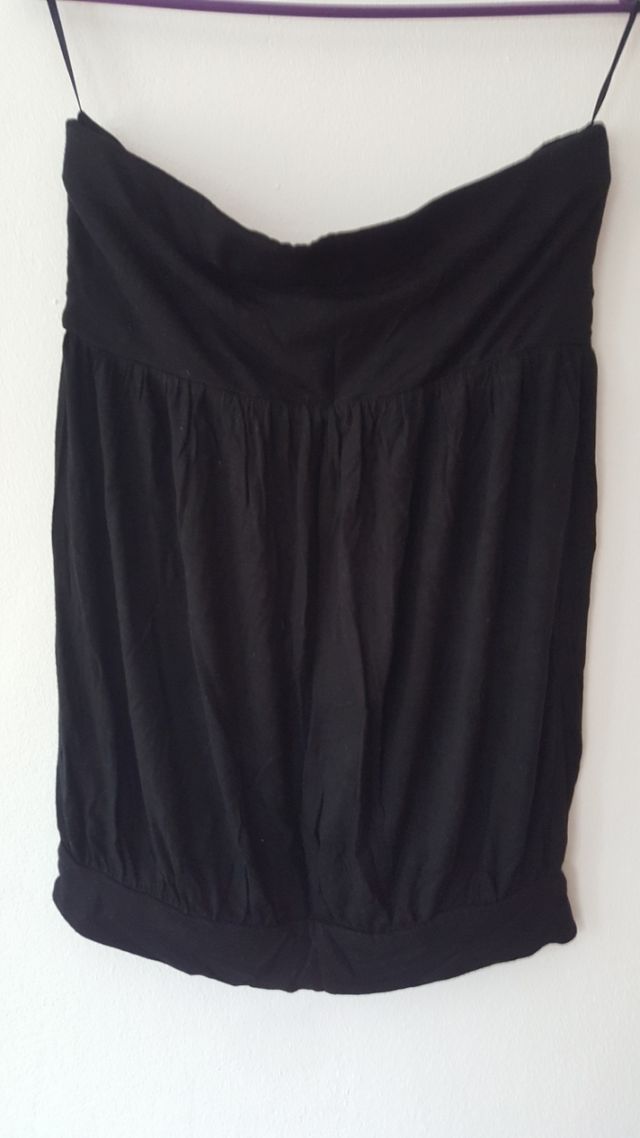 Top palabra de honor con lentejuelas