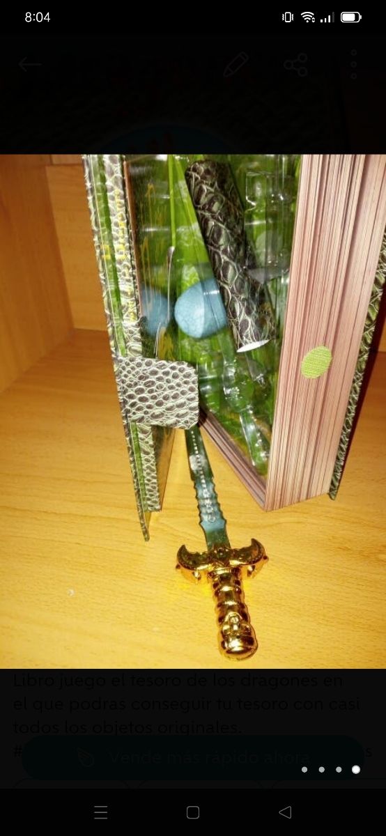 Libro juego el tesoro de los dragones