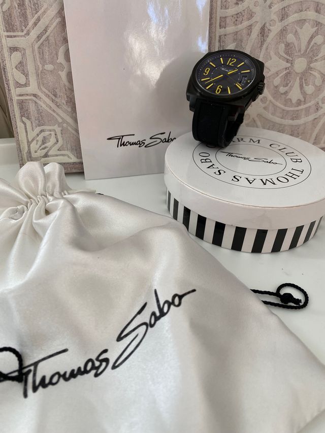 RELOJ THOMAS SABO NEGRO/AMARILLO