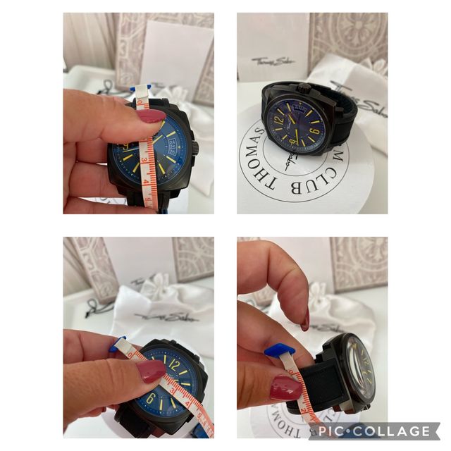 RELOJ THOMAS SABO NEGRO/AMARILLO