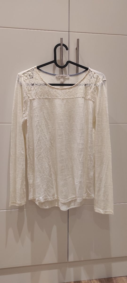 Jersey punto fino blanco roto Springfield