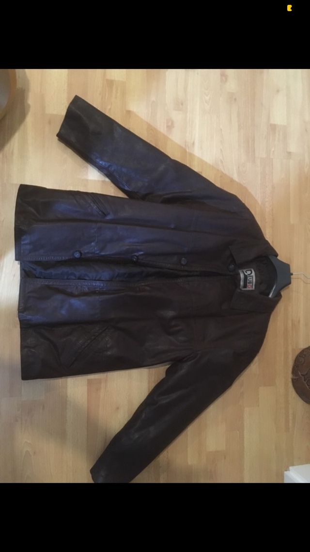 Chaqueta/ abrigo de Cuero marrón