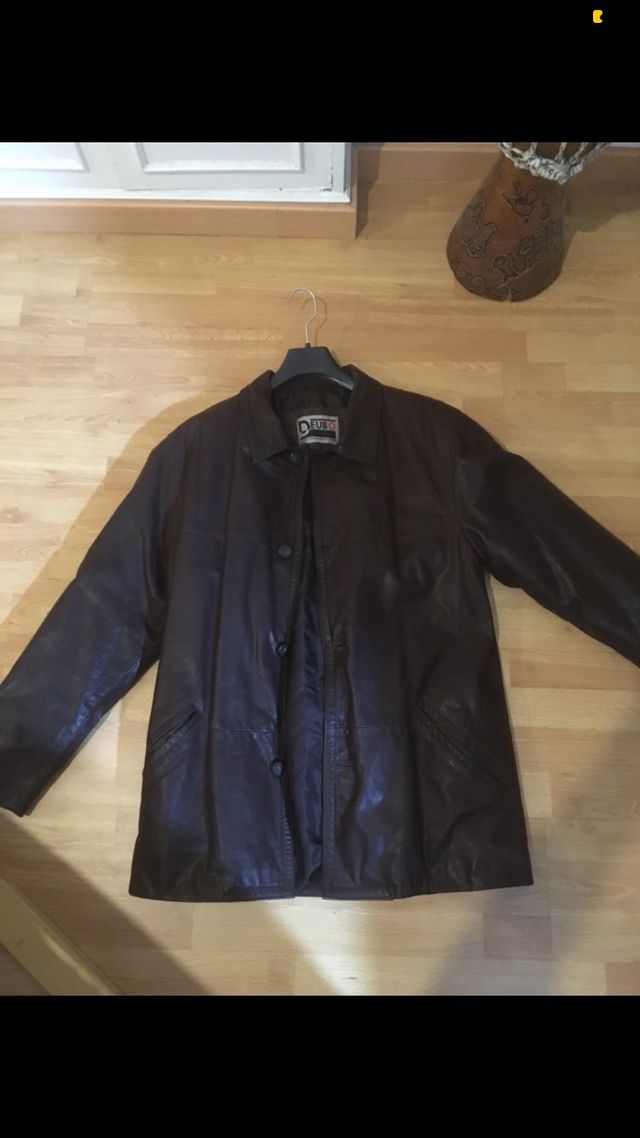 Chaqueta/ abrigo de Cuero marrón