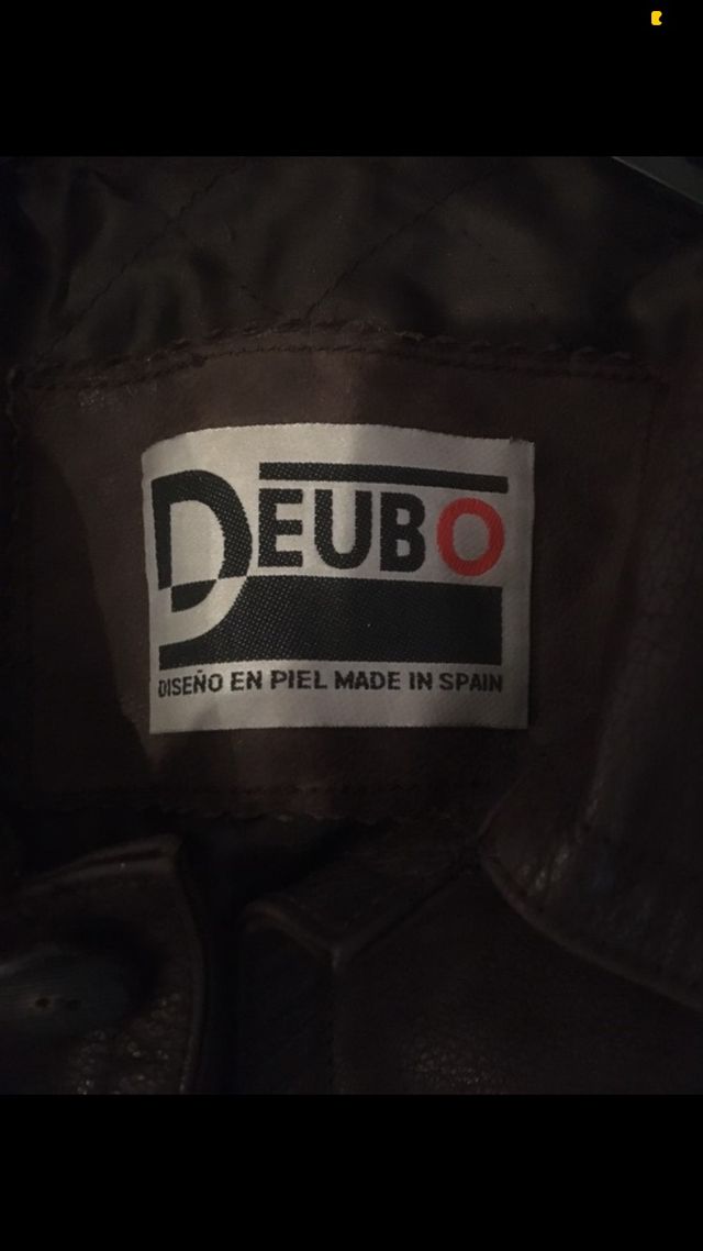 Chaqueta/ abrigo de Cuero marrón