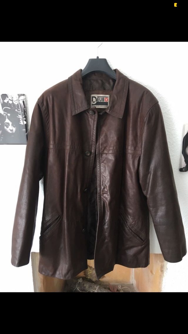 Chaqueta/ abrigo de Cuero marrón