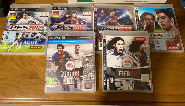 Lote de FIFA y PES para PS3