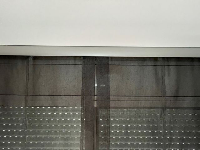 Cortina comedor gris