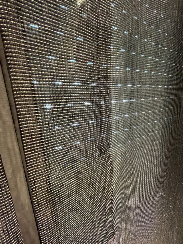 Cortina comedor gris