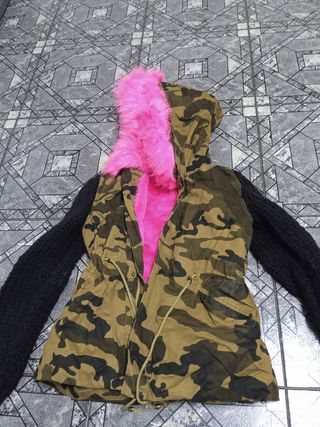 chamarra camuflaje rosa