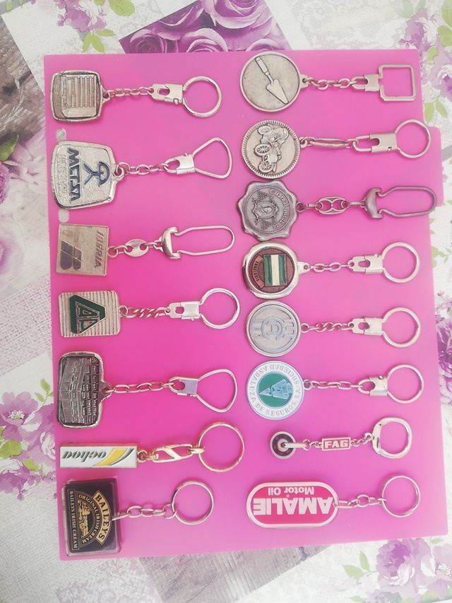 Lote 15 llaveros colección