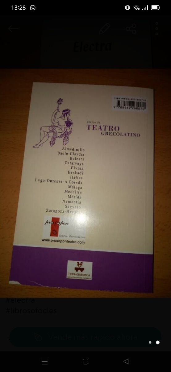 Electra de Sofocles.