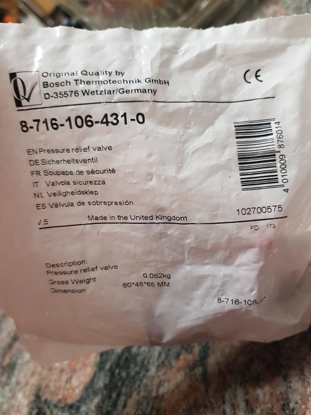 VALVULA DE SEGURIDAD NUEVA