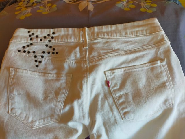 Pantalón Vaquero Levis Blanco