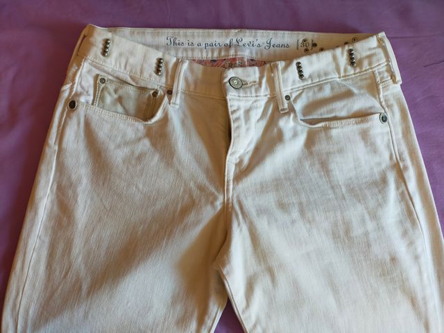 Pantalón Vaquero Levis Blanco