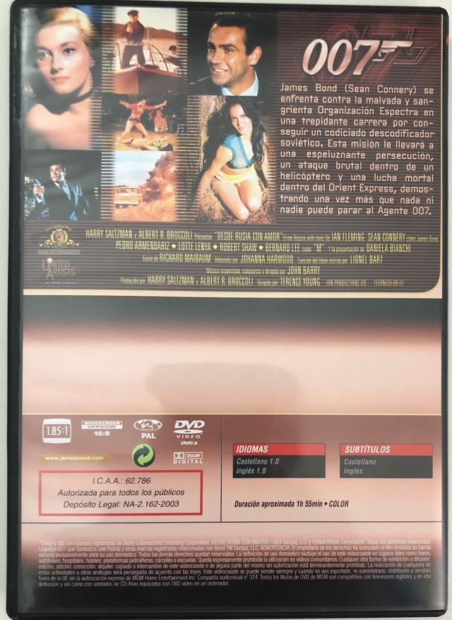 007 - Desde Rusia con Amor - Sean Connery