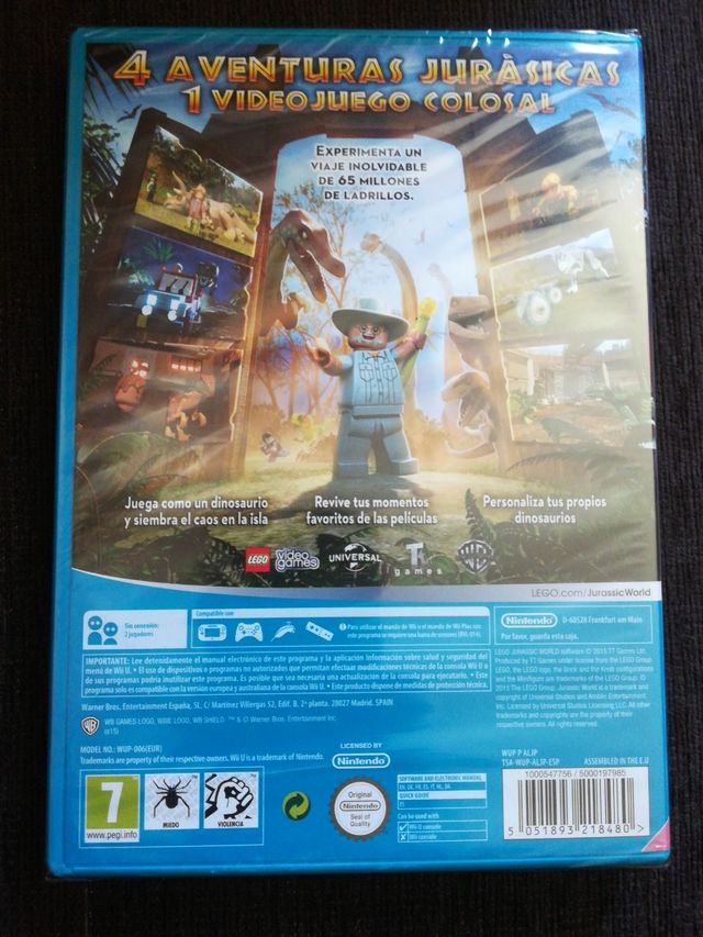 Lego Jurassic World Wii U nuovo sigillato