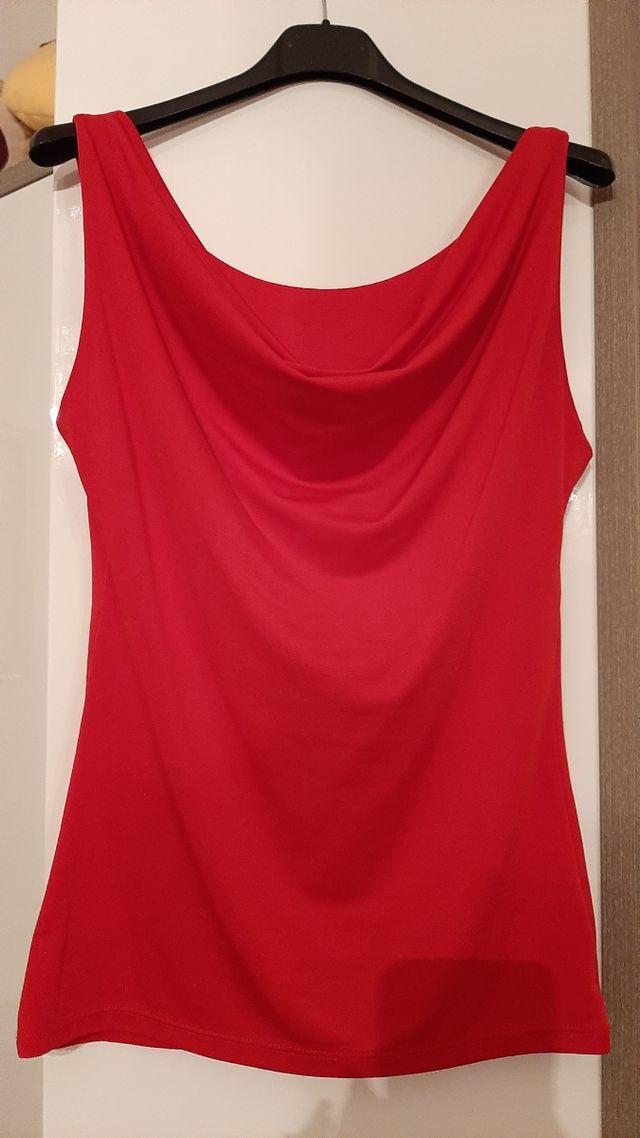 🔴 Top viscosa rosso