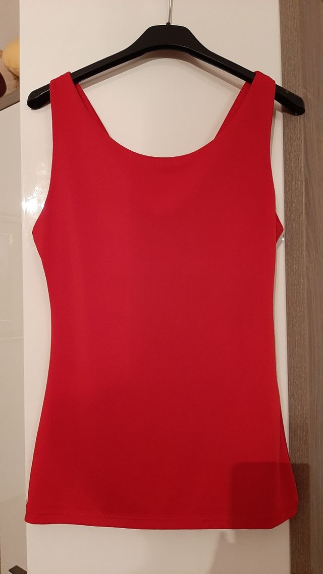 🔴 Top viscosa rosso