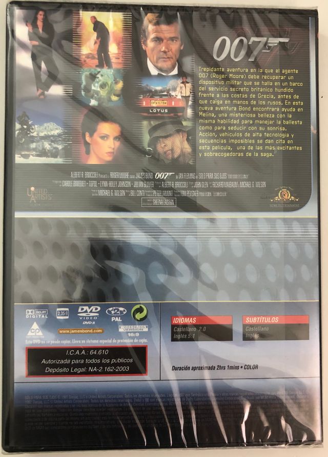 007 - Solo Para Sus Ojos - Roger Moore.