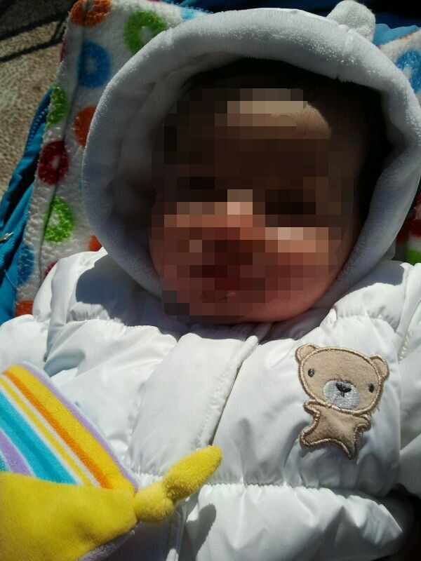 Chaquetón blanco con orejitas bebé 3-9m (hasta8kg)