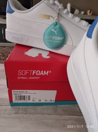 ZAPATILLAS PUMA BLANCAS HOMBRE N°44 A ESTRENAR de segunda mano por 32 EUR  en Albacete en WALLAPOP