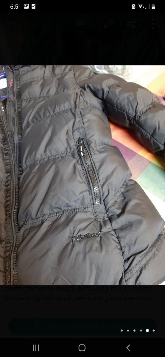 chaqueta negra chica mujer