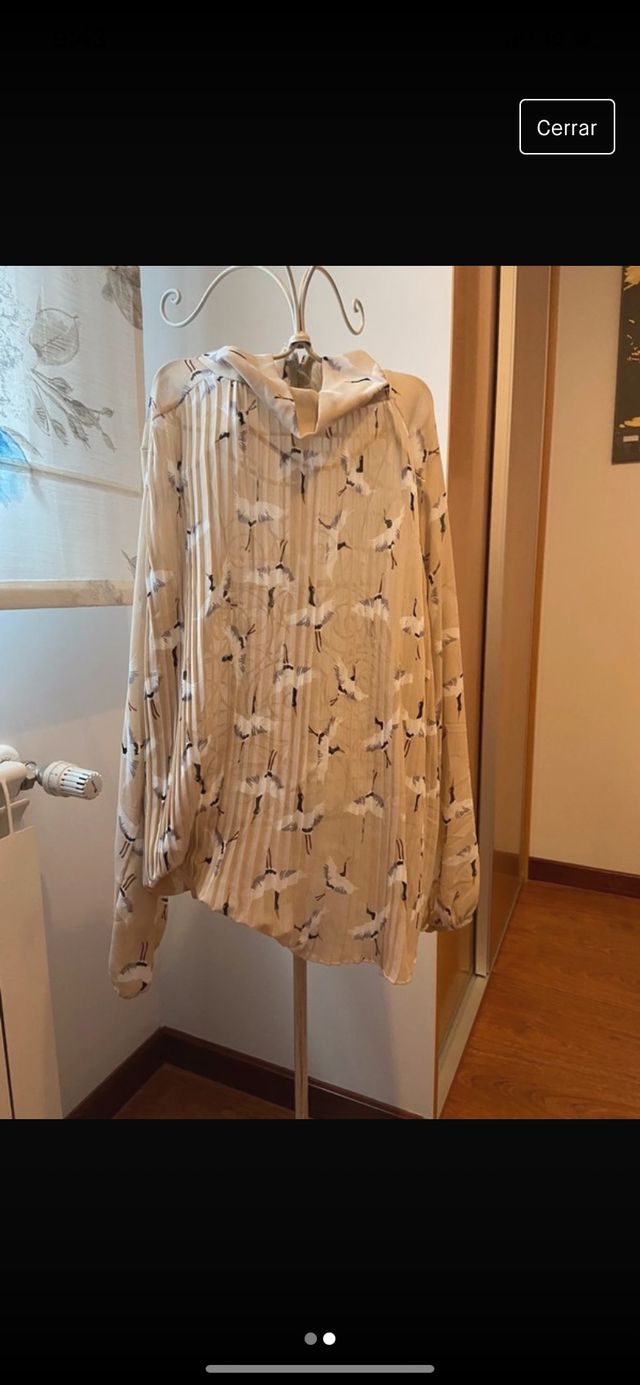 Blusa plisada