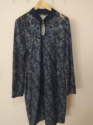 Vestido azul invierno mujer chica NATURA Talla L de segunda mano por 4,99  EUR en Aspe en WALLAPOP