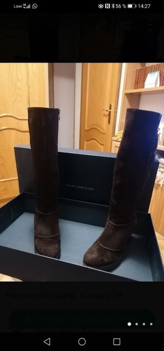 Botas altas PEDRO MIRALLES número 38 de segunda mano por 50 EUR en Cuenca  en WALLAPOP
