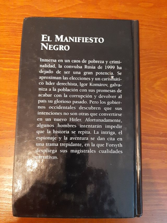 Novela El Manifiesto Negro