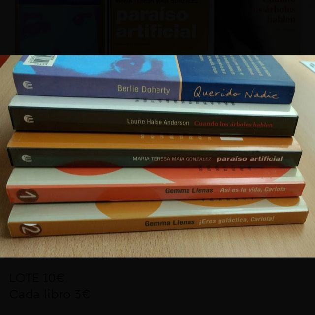 LOTE 5 LIBROS JUVENILES