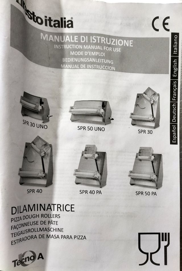 Estiradora para pizza y pasta 