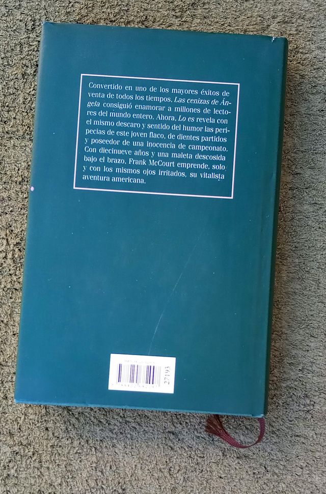 Libro de Frank McCourt Lo Es