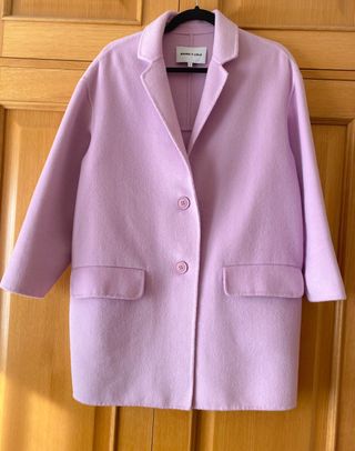 Abrigo de lana color lila de Bimba y Lola de segunda mano por 115 EUR en  Marbella en WALLAPOP