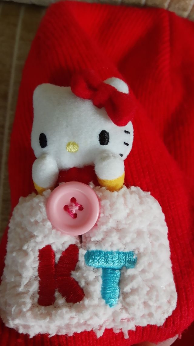 BUFANDA GUANTES GORRO HELLO KITTY