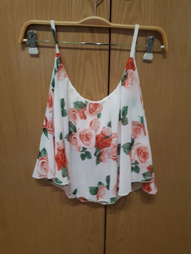 Camiseta tirantes, gasa, talla M