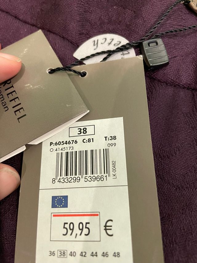 Pantalón Mujer Cortefiel morado