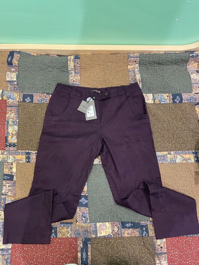 Pantalón Mujer Cortefiel morado