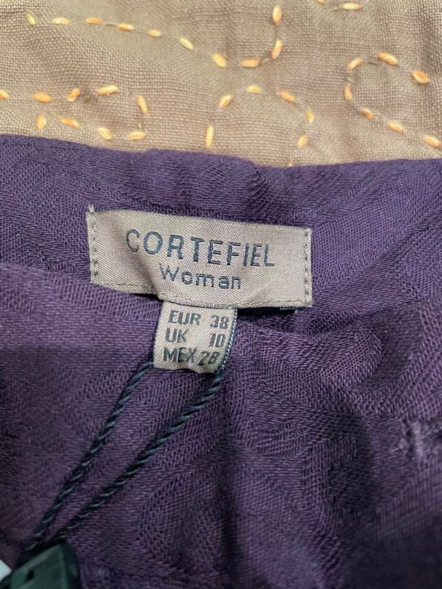 Pantalón Mujer Cortefiel morado