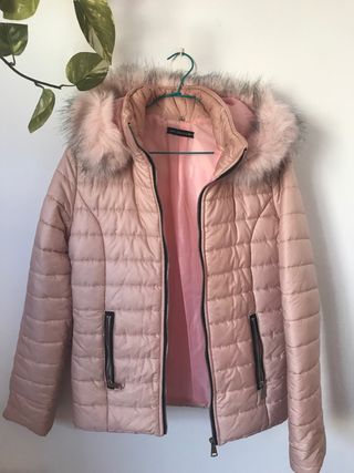 anorak rosa mujer