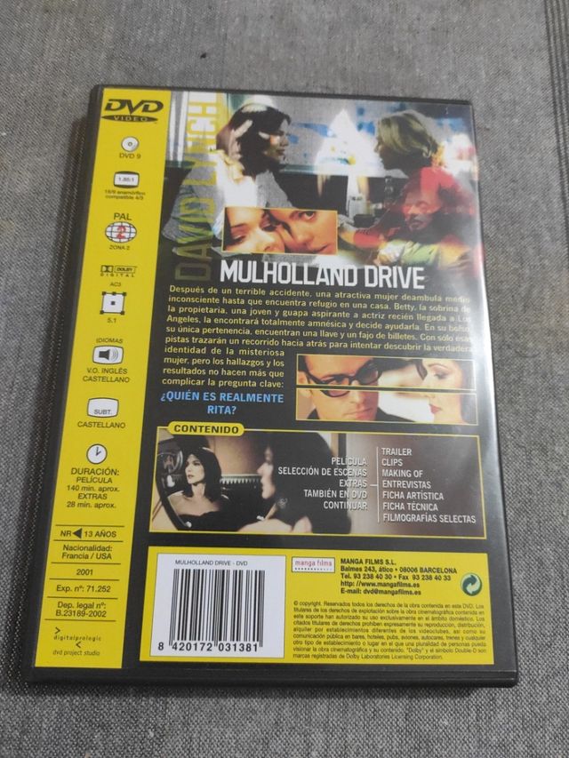 cine suspense en DVD a 5€ cada uno