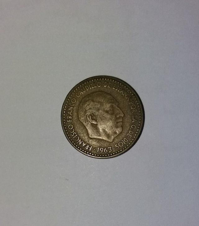 Moneda de 1 peseta de 1963*64