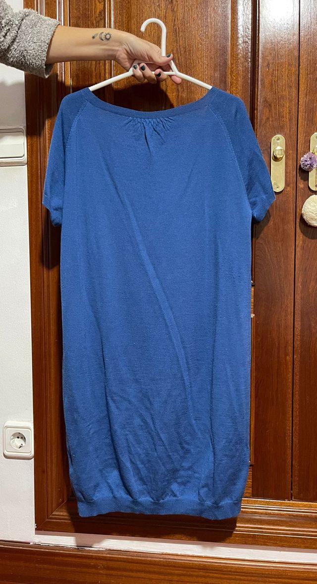 Vestido de punto,Lana 100% de Caramelo.