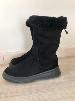 Botas casual borreguito negro | vayazapatos.com | botas invierno
