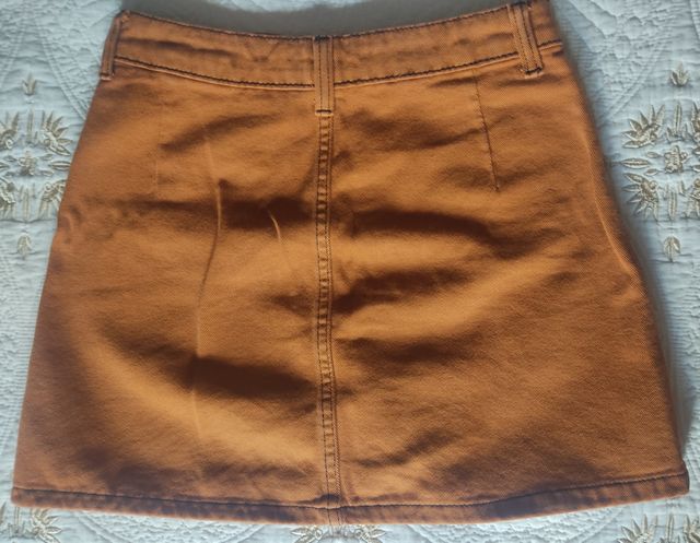 Falda vaquera marrón clarita
