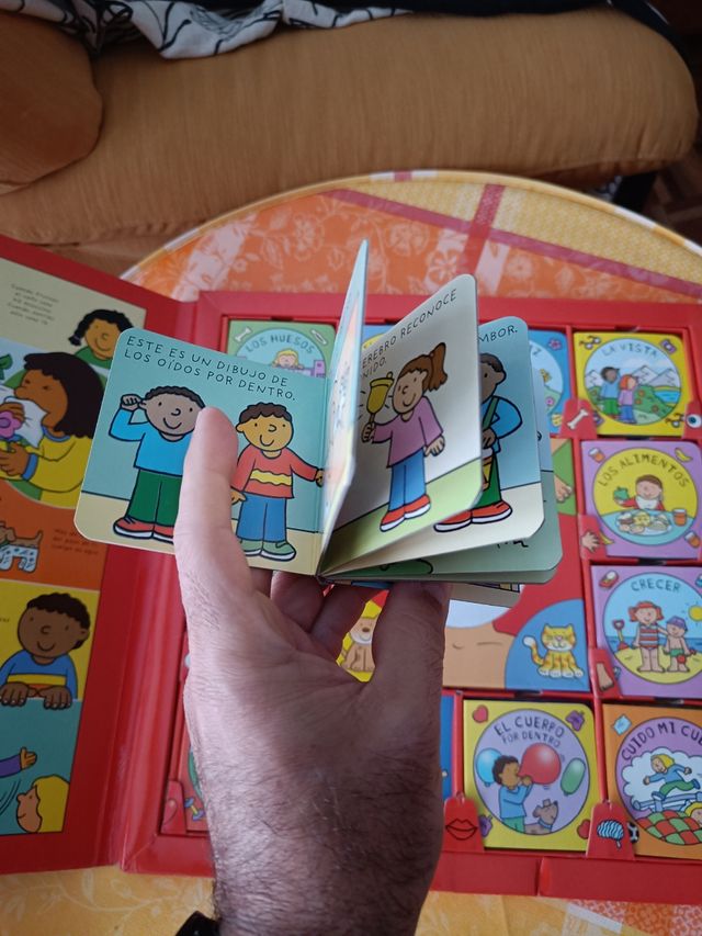 Juego de libritos infantiles sobre el cuerpo