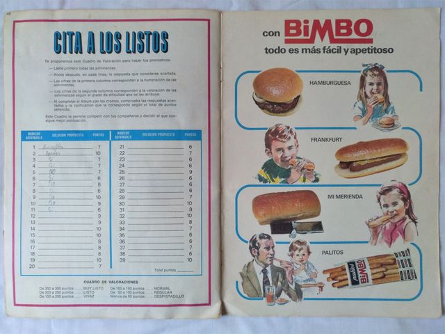 El libro de las adivinanzas 2 - ALBUM INCOMPLETO